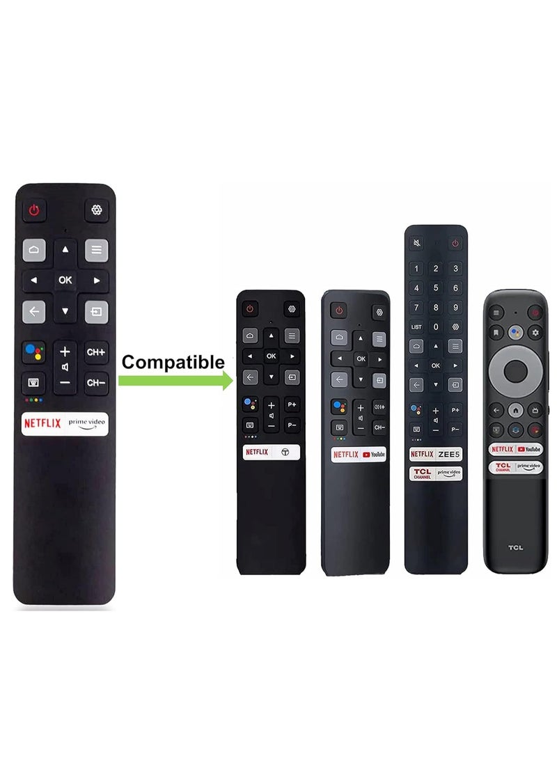 ELTRAZONE - Universal Remote Control for TCL Android TVs – Replacement for All TCL Smart TV Models – No Setup Needed, Fast & Responsive Infrared Signal, Lightweight, Durable & Easy to Use – Plug & Play Design, Compatible with TCL LED, LCD, 4K UHD Smart TVs for Hassle-Free Control - Image 1
