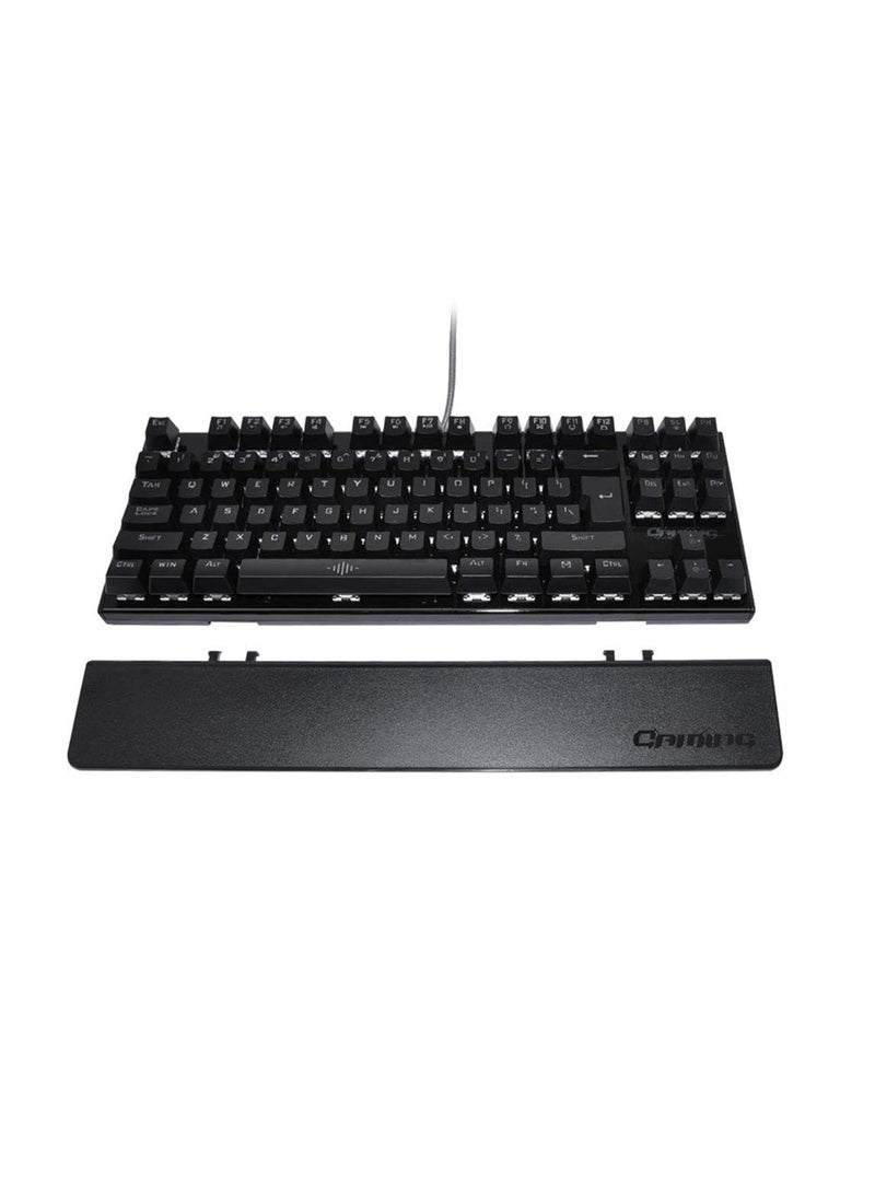 Generic - Backlit Gaming Genuine Mechanical laptop desktop Keyboard Anti-ghosting Luminous 87 LED color Metal Wired Keyboard - Image 1