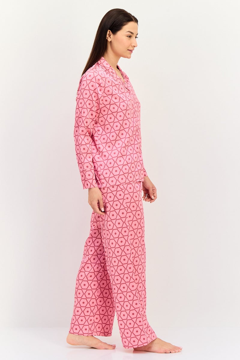 Marilyn Monroe Women 2 Pcs Allover Print Long Sleeve Pyjama Set, Multicolor - Image 2