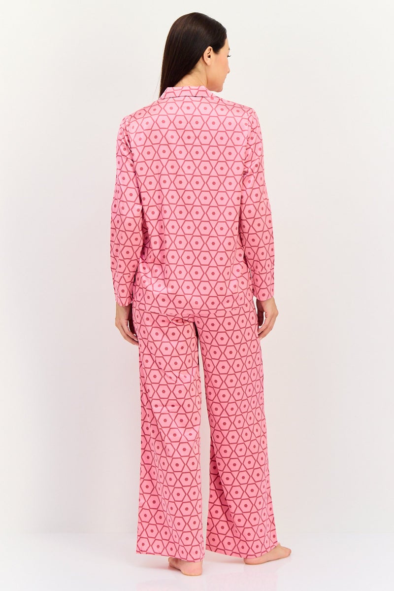 Marilyn Monroe Women 2 Pcs Allover Print Long Sleeve Pyjama Set, Multicolor - Image 4