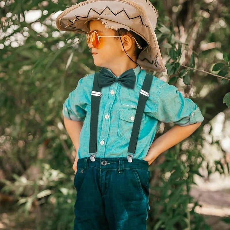 Artibetter Adjustable Suspenders And Bow Tie Set For Boys Black Comfortable For Parties And Everyday Wear - Image 5