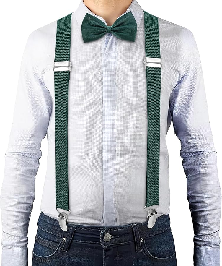 Artibetter Adjustable Suspenders And Bow Tie Set For Boys Black Comfortable For Parties And Everyday Wear - Image 2