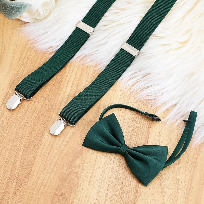 Artibetter Adjustable Suspenders And Bow Tie Set For Boys Black Comfortable For Parties And Everyday Wear - Image 4