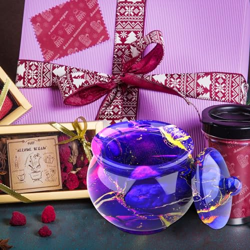 Juome Jar Resin Molds Silicone, Large Jars Silicone Molds with Lid for Epoxy Resin Casting, Resin Mold for DIY Jewelry Storage Box, Candy Container, Home Decoration - Image 3