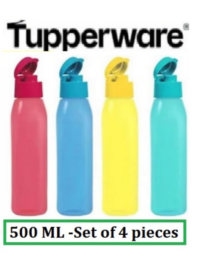 توبروير زجاجة مياه كول إن تشيك (سي إن سي) قابلة لإعادة الاستخدام من تابروير، 500 مل، متعددة الألوان (ألوان الصورة)، 4 قطع - Image 1