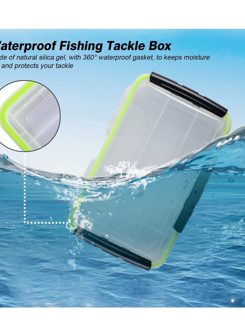 Y&D - Fishing Lure Box, Waterproof Tackle Plastic Storage, Small Case, Mini Accessories Boxes Storage Containers Black MINI 4'' X 3'' 1.3'' - Image 1