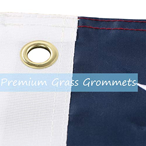 duduta 2x3 Ft American Flag Nylon USA Flag Outdoor Indoor Small US Flag Embroidered Stars Sewn Stripes Brass Grommets - Image 4