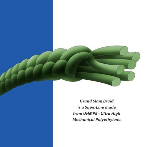 HI-SEAS Grand Slam Braid Fishing Line, 30lb / .011 inches diameter, Green, 300yd - Image 2