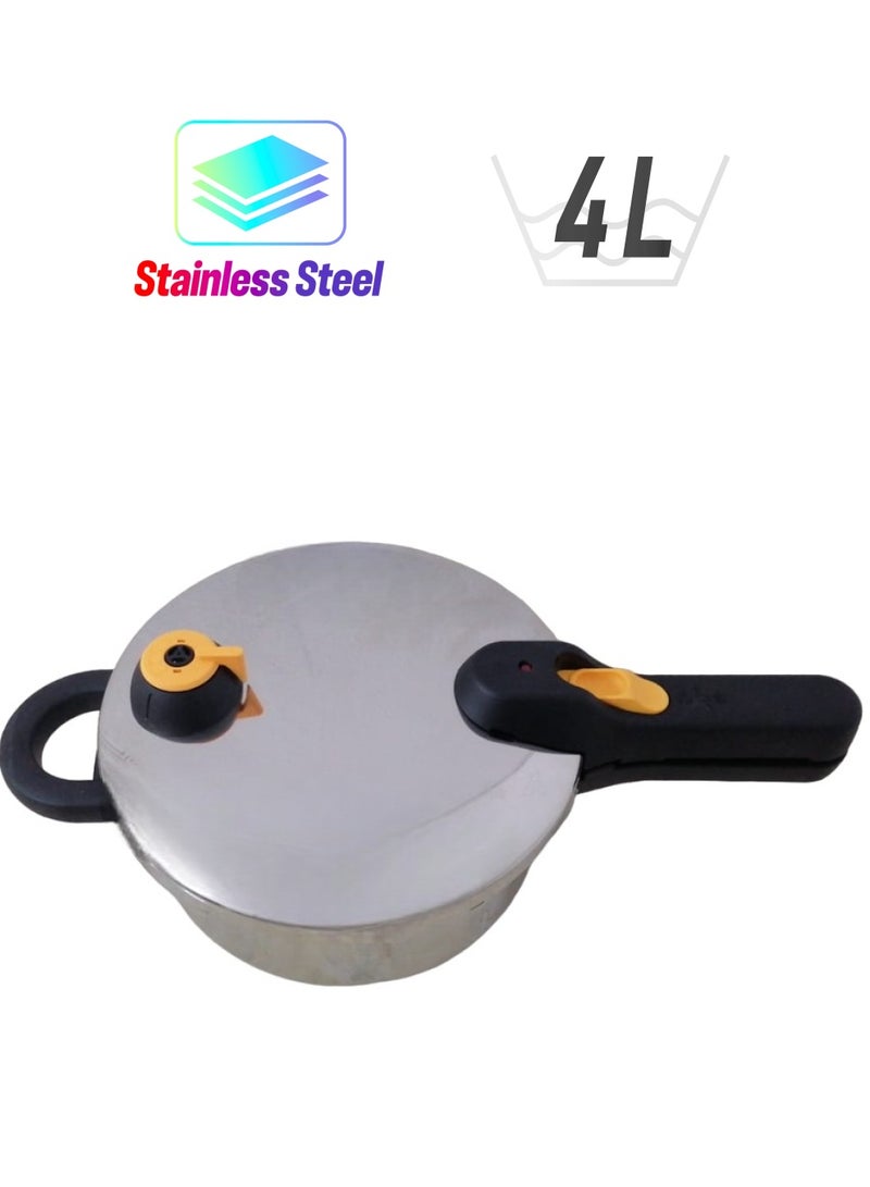 Stainless Steel Pressure Cooker 4 Liters  - Image 1