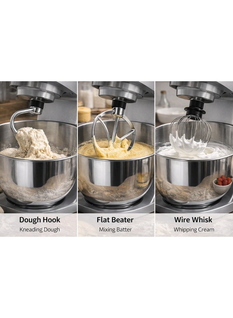 Jessav Electric Stand Mixer 5 liter 1000 Watt 6 Speed 3 Years Warranty - Image 2