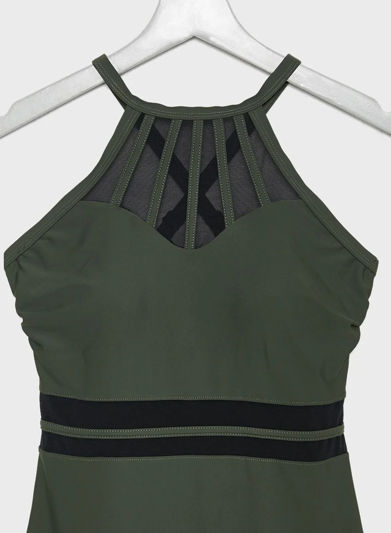 Pour Moi High Neck Swimsuit