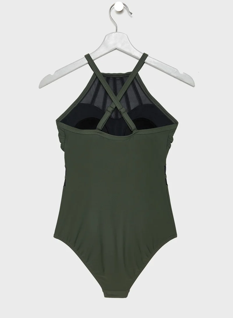 Pour Moi High Neck Swimsuit