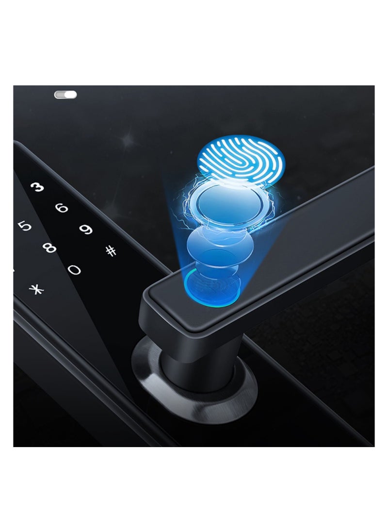 Smart door lock, Tuya smart lock fingerprint door lock keyboard door lock with fingerprint handle electronic door lock smart door lock compatible with Tuya app