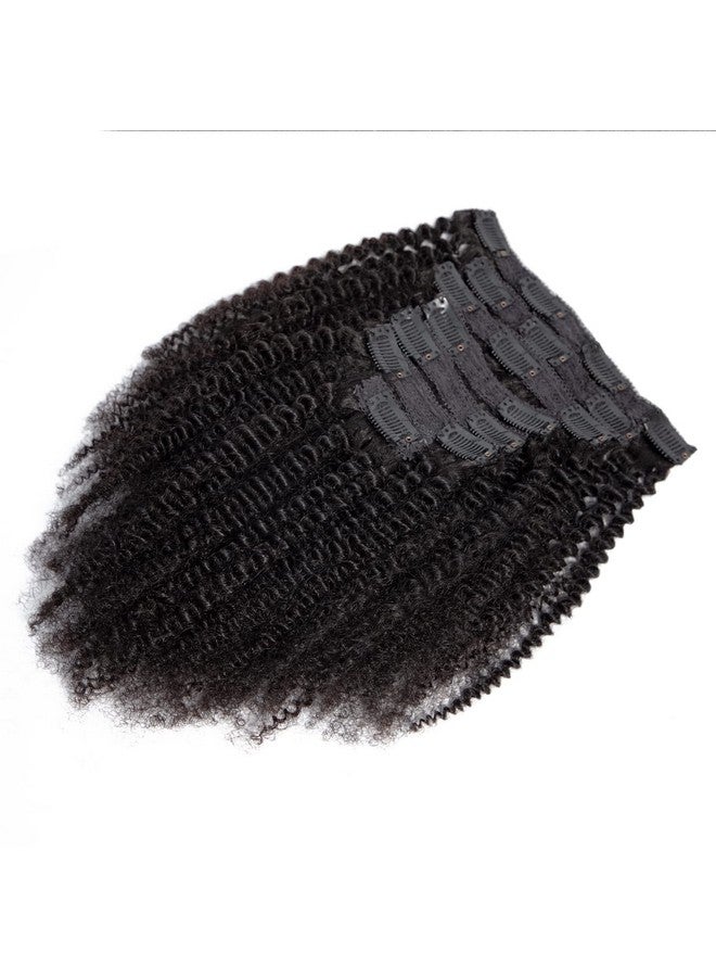 YOOONXI Kinky Curly Clip In Hair Extensions Real Human Hair 4B 4C Afro Kinky Curly Clip Ins For Black Women Double Weft Natural Color 7Pcs 120Gset 16Inch - Image 2