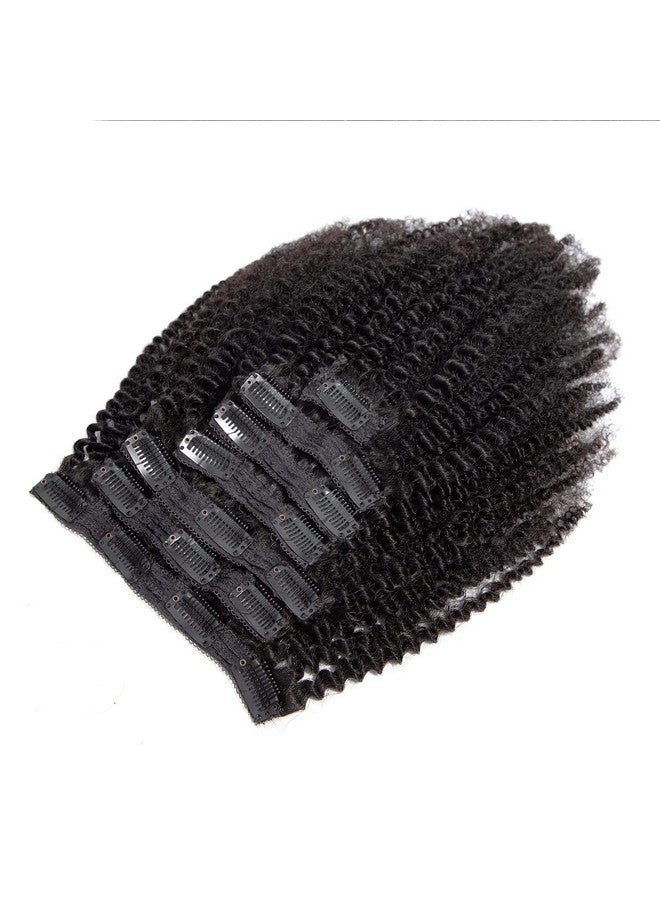 YOOONXI Kinky Curly Clip In Hair Extensions Real Human Hair 4B 4C Afro Kinky Curly Clip Ins For Black Women Double Weft Natural Color 7Pcs 120Gset 16Inch - Image 3