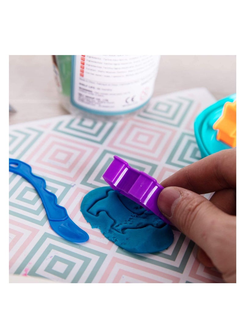 Deli مجموعة صلصال لعب مكونة من 12 قطعة متعدد الألوان - Image 5