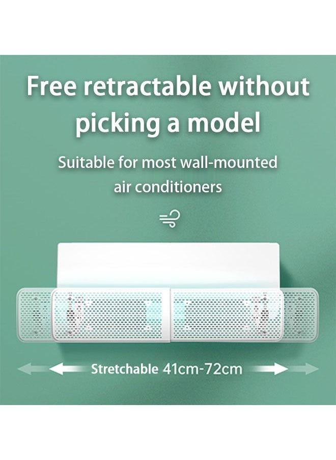 Arabest Air Conditioner Wind Deflector Direct Blow Proof Wall Mounted Universal Retractable Belt Filter Screen Wind Deflector  - Image 4