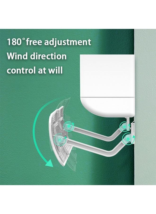 Arabest Air Conditioner Wind Deflector Direct Blow Proof Wall Mounted Universal Retractable Belt Filter Screen Wind Deflector  - Image 2