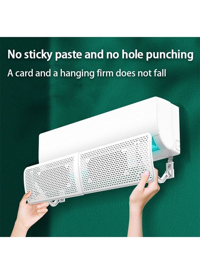 Arabest Air Conditioner Wind Deflector Direct Blow Proof Wall Mounted Universal Retractable Belt Filter Screen Wind Deflector  - Image 3