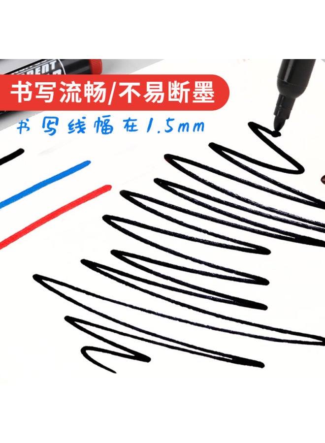 HELPS Large Capacity Oily Marker Black Quick-drying Logistics Special 700 Thick Head Can Add Ink Big Head Mark Pen - Image 2