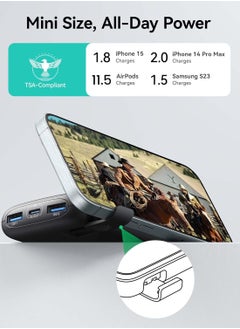 INIU Power Bank, 22.5W USB C 10000mAh Small Portable Charger, PD3.0 QC4.0 Fast Charging Battery Pack, 3 Outputs  - Image 5