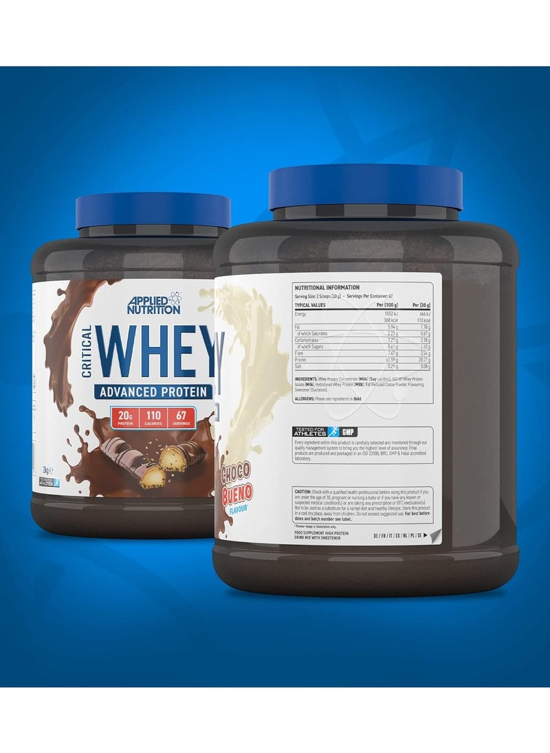 Applied Nutrition Critical Whey Protein Blend, Chocolate Bueno, 2 Kg  - Image 3