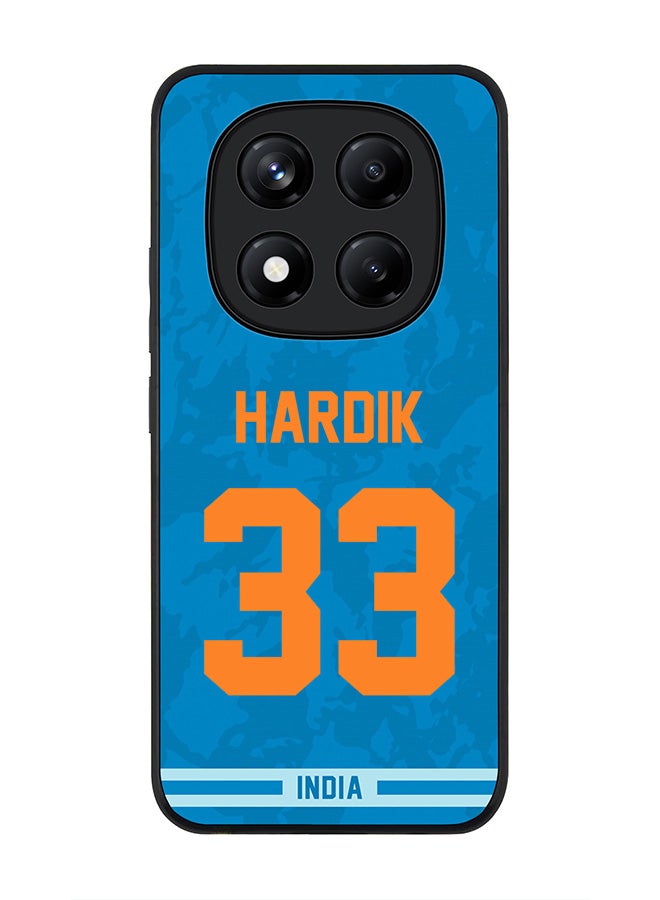 Stylizedd For Xiaomi Redmi Note 14 Pro+ 5G 5G Case,Slim fit Camera Protection, Shockproof Thin Phone cover  - India Hardik Pandya, Jersey No 33 - Image 1