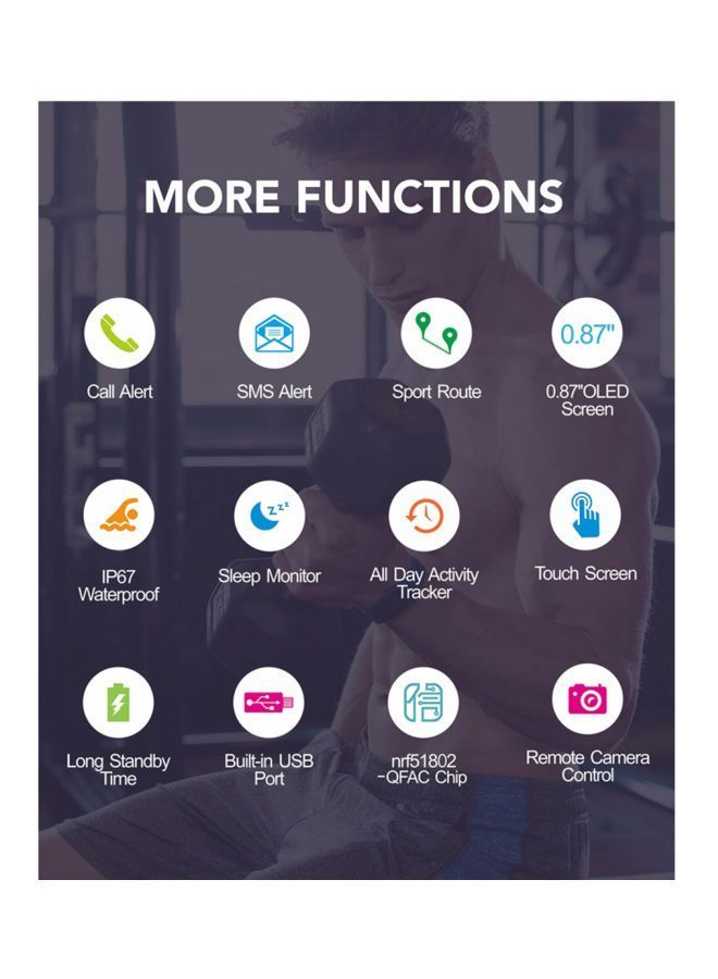 نيبمينينت سوار تتبع اللياقة البدنية ضد الماء موديل ID130 أرجواني - Image 5