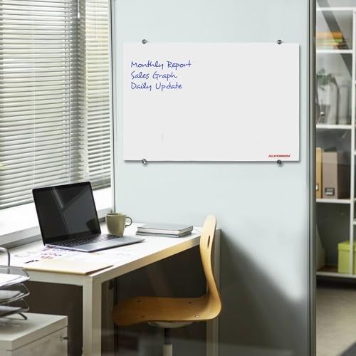 ALKOSIGN Frameless Non-Magnetic Glass Boards - White (1.5FT x 2FT) | Glass-Boards | Marker-Boards | Writing Boards | Dry Erase-Board | for School, College, Conference Room etc (Small) - Image 4