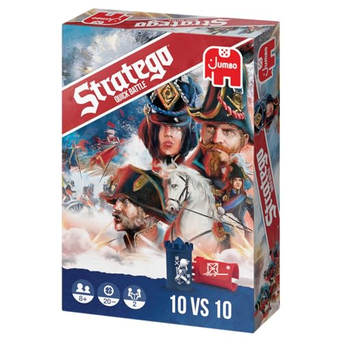 jumbo Stratego Quick Battle Strategy Board Game Quick Play Travel Version 10v10 Piece 2 Players Age 8 - Image 5