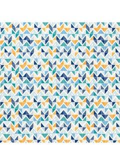Trident Trident Bedsheet Set - Urban Comfort Collection, 100% Cotton Bedsheet for Double Bed (1 Queen Size Bedsheet with 2 Pillow Covers) Superior Softness, 144 Thread Count - Trippy Triangles Blue  - Image 5