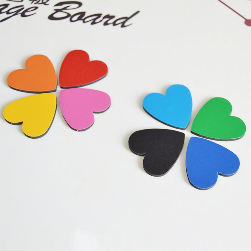 12PCS 30 x 2. Lovely Color Heart Stickers Fridge Board Stickers (Light ) - Image 3