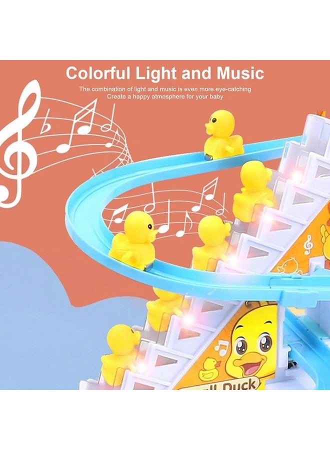 WireScorts Duck Track Toys For Kids - Small Ducks Stair Climbing Toys For Kids, Escalator Toy With Lights And Music - 3 Duck Included (Duck Track), Multicolor - Image 3