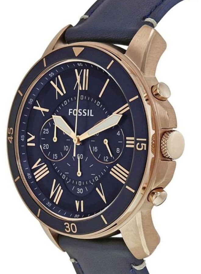 FOSSIL Men Grant Water Resistant Chronograph Watch FS5237 - 44 mm - Blue - Image 4