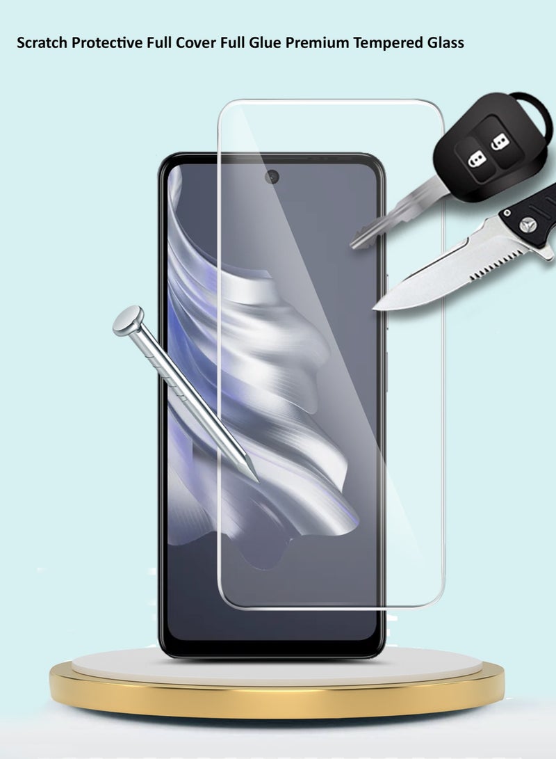 جيماكس واقي شاشة من الزجاج المقسى من سلسلة بريميوم بحواف منحنية 9H 2.5D لهاتف Tecno Spark 20 Pro 4G 2023 / Spark 20 Pro 5G 2024 شفاف - Image 3