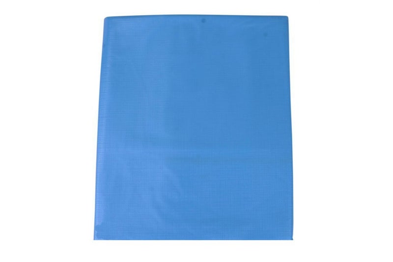 Nonibud Waterproof Plastic Mattress Protection Sheet for Baby and Adult - Double Bed/King Size - 7.5 x 6.5 feet - Blue - Image 2