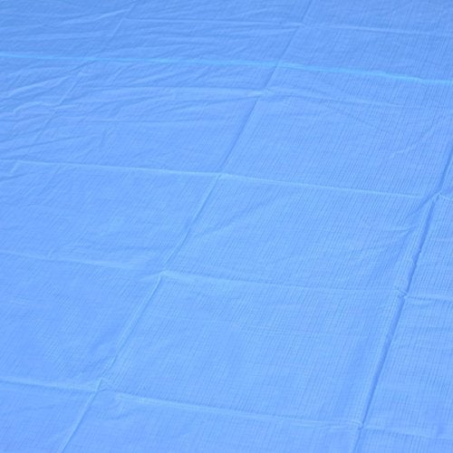 Nonibud Waterproof Plastic Mattress Protection Sheet for Baby and Adult - Double Bed/King Size - 7.5 x 6.5 feet - Blue - Image 3
