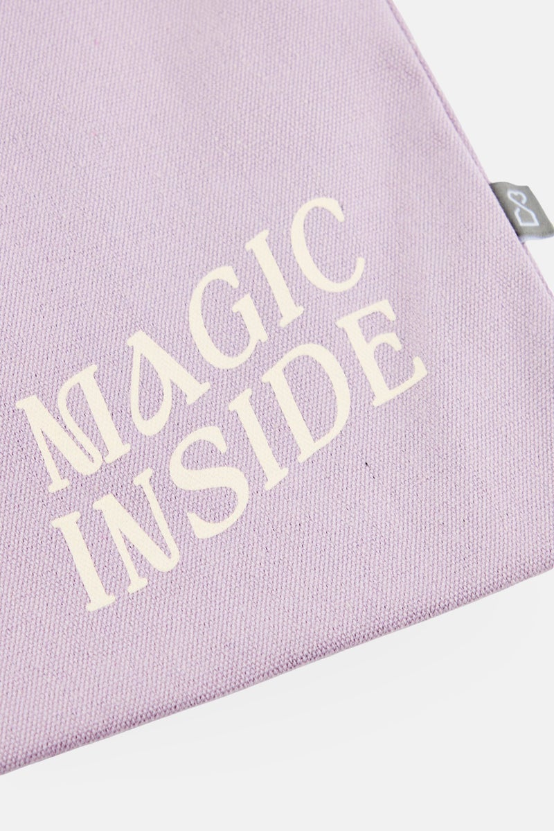 Muy Mucho Women Graphic Print Tote Bag, Lavender - Image 3