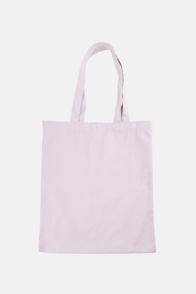 Muy Mucho Women Graphic Print Tote Bag, Lavender - Image 2
