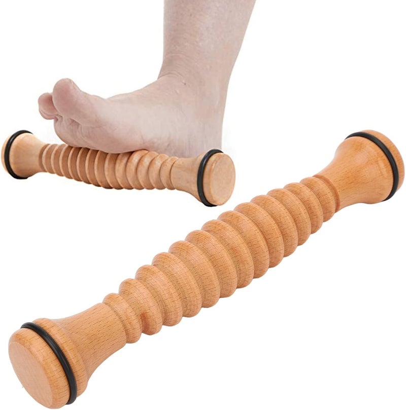 DOACT Foot Massage Roller,Wooden Foot Massage Roller, Comfortable Stress Relieving Foot Roller Massage Tool Foot Arch Roller Muscle Relaxing Foot Roller - Image 2