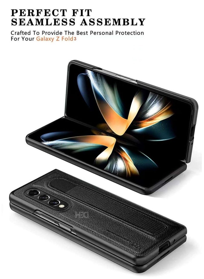 HDD - Premium Quality Leather Cover Case For Samsung Z Fold 3 - Image 1