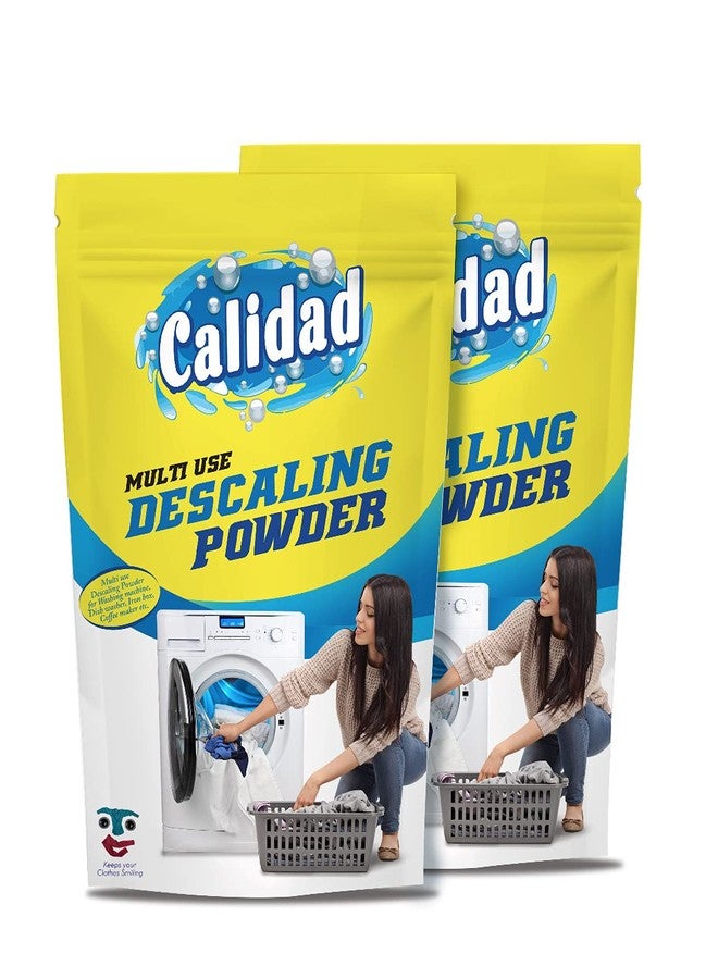 CALIDAD Multi Use Descaling Powder-400 Grams for Front load and Top loading Washing Machines, Dishwashers(200 X 2 - Image 1