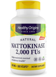 Healthy Origins Nattokinase 2000 Fu'S (100 Mg Nongmo Gluten Free Circulatory Support) 180 Veggie Caps  - Image 2