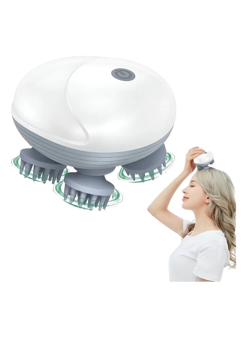 Rechargeable Waterproof Scalp Massager – 3-Speed Handheld Device for Full-Body Relaxation & Pet Grooming - Image 1