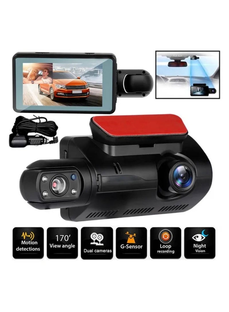 AROAQ Dash Camera for Cars with Wifi Night Vision G-sensor Dual Lens Car Dvr Dash Cam Video Recorder - Image 2