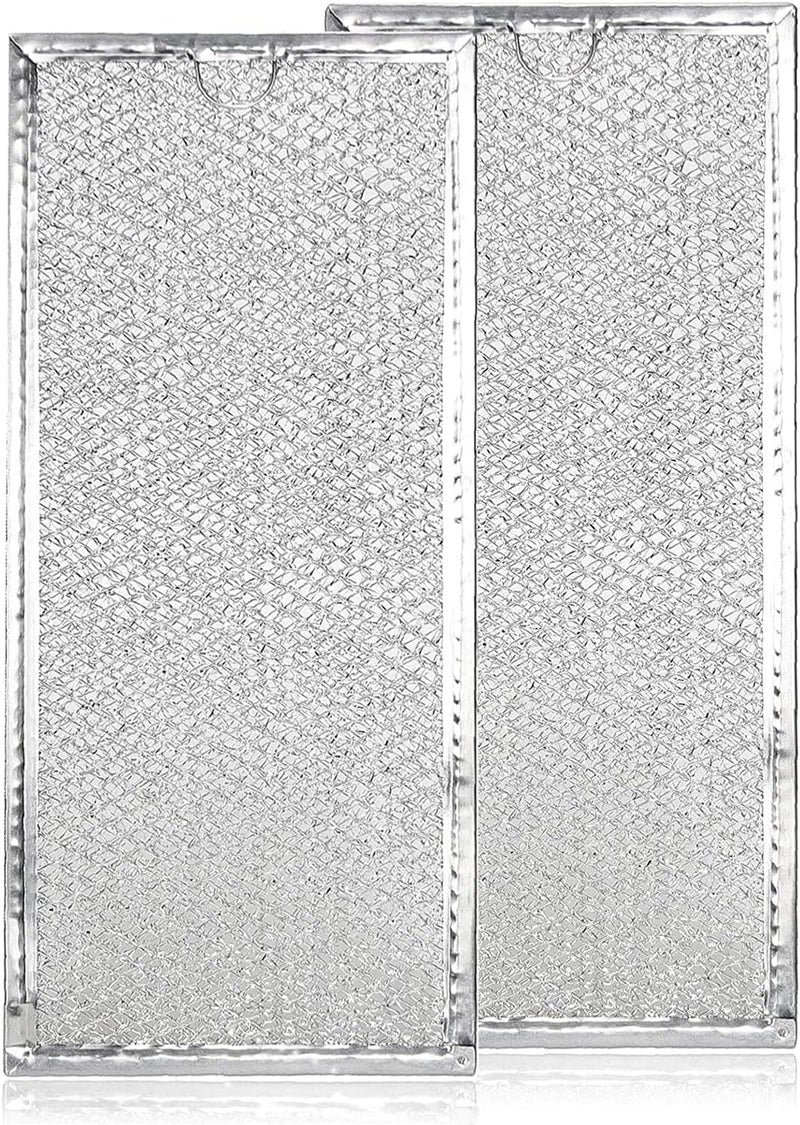 APPLIANCEMATES WB06X10596 Microwave Grease Filter for GE Oven Range Hoods, Countertop Microwave Filter Replacement, Aluminum Mesh, 13.5 inches x 6 inches Replaces Part # PS952418, Pvm1870sm3ss, 2 Pack - Image 1