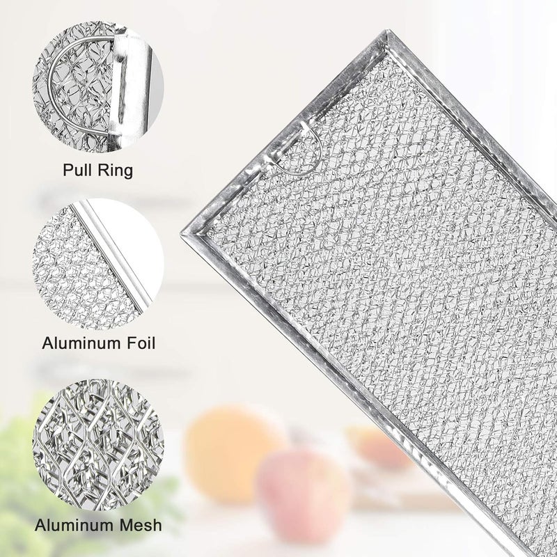 APPLIANCEMATES WB06X10596 Microwave Grease Filter for GE Oven Range Hoods, Countertop Microwave Filter Replacement, Aluminum Mesh, 13.5 inches x 6 inches Replaces Part # PS952418, Pvm1870sm3ss, 2 Pack - Image 3
