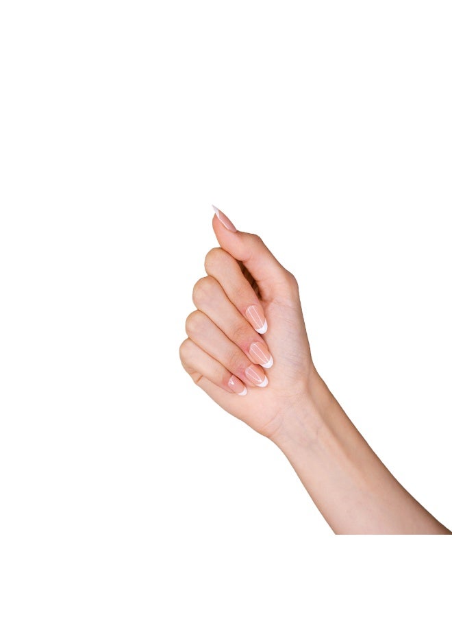 loca Small Nails #N7-Oval Shape french natural - Image 4