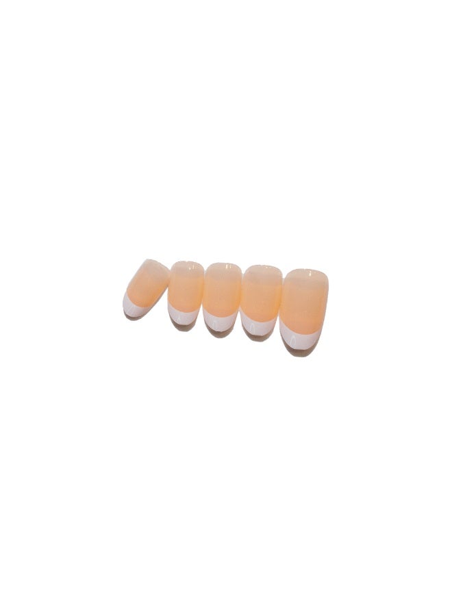loca Small Nails #N7-Oval Shape french natural - Image 2