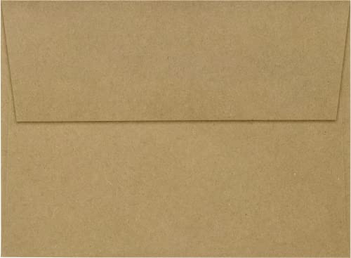 LUXPaper A7 Invitation Envelopes for 5x7 Cards Peel Press 5 14 x 7 14 Grocery Bag Brown 70lb Text 50 Qty - Image 3